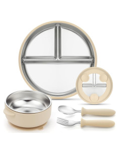 Juego de Vajilla para Niños AIEVE con Succión 4 Piezas