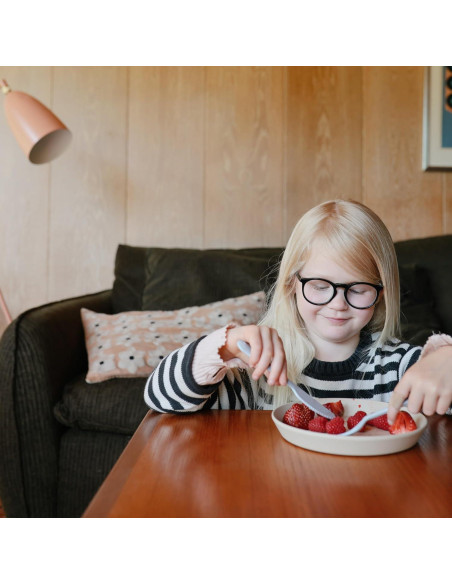 Set de Cubiertos Mushie para Niños 3 Piezas - Marfil Set de Cubiertos Mushie para Niños 3 Piezas - Marfil