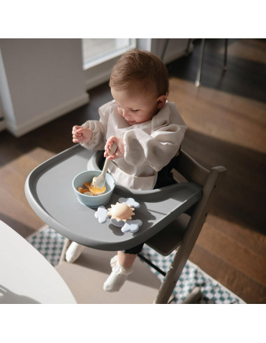 Set de Cubiertos Mushie para Niños 3 Piezas - Marfil