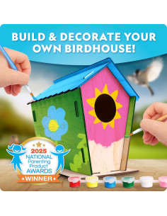 Kit de Manualidad Casa de Aves Blue Marble - DIY para Niños 2