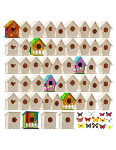 Kits de Manualidades para Niños Kisston - 96 Piezas Casa para Aves