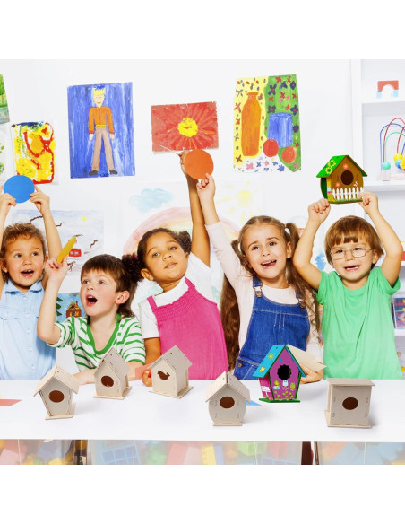 Kits de Manualidades para Niños Kisston - 96 Piezas Casa para Aves Kits de Manualidades para Niños Kisston - 96 Piezas Casa para Aves