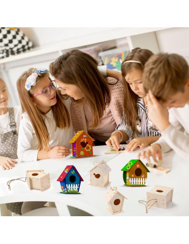 Kits de Manualidades para Niños Kisston - 96 Piezas Casa para Aves
