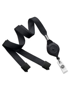 Lanyard con Carrete Bloqueable Specialist ID Negro 82,55 cm