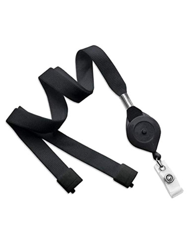 Lanyard con Carrete Bloqueable Specialist ID Negro 82,55 cm