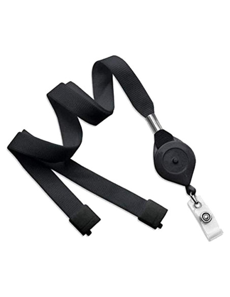 Lanyard con Carrete Bloqueable Specialist ID Negro 82,55 cm