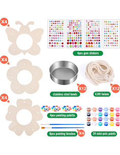 Kit de Manualidades para Comederos de Aves Czlotyh - 12 Piezas 2