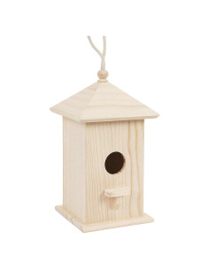 Casa de Aves de Madera Acronde 20.1 cm para Pequeñas Aves
