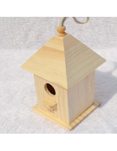 Casa de Aves de Madera Acronde 20.1 cm para Pequeñas Aves 2