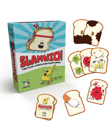 Juego de cartas Slamwich Gamewright - 1 Paquete - 6 años+