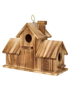 Casa para Aves MIXUMON de Madera de Pino 3 Habitaciones