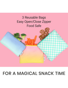 Bolsas Reutilizables para Snacks Yoobi - 3 Tamaños Seguros 2