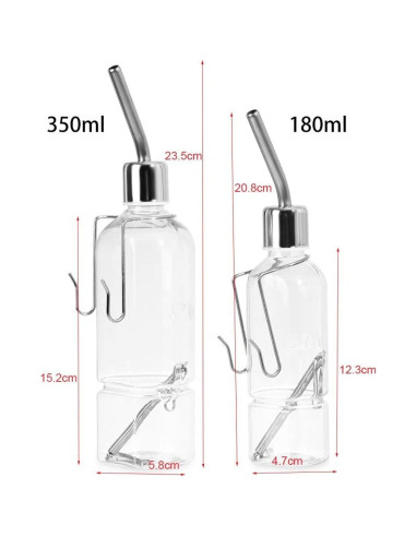 HomeSoGood 2 Botellas de Agua para Mascotas Pequeñas 180ml y 350ml