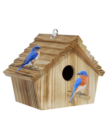 Casa de Aves Auslar de Madera para Exterior 22.5x18.5cm