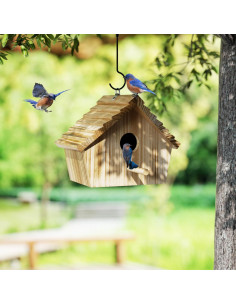 Casa de Aves Auslar de Madera para Exterior 22.5x18.5cm 2