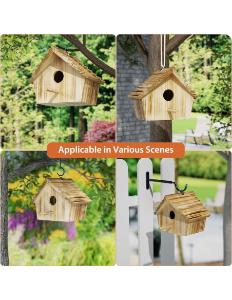 Casa de Aves Auslar de Madera para Exterior 22.5x18.5cm