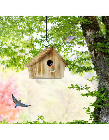 Casa de Aves Auslar de Madera para Exterior 22.5x18.5cm