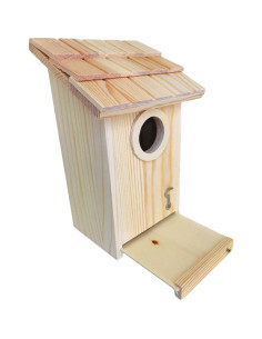 Paquete de 3 casas para pájaros Oojami - Madera sin terminar 2