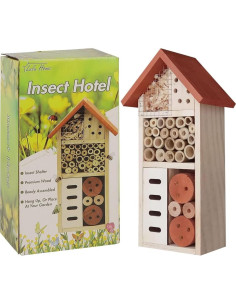 Casa de Insectos de Madera Lulu Home 26.4x8.6x13.7cm 2