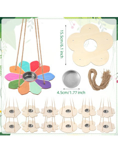 Kit de Alimentador de Aves DoubleFill 24 Piezas Madera DIY 2