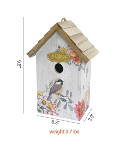 Casa de Madera para Aves Colibrí y Bluebird Z BellaDecor 2