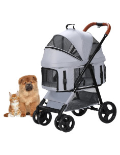 Carrito Plegable para Mascotas Dec-Mec hasta 15 kg Gris