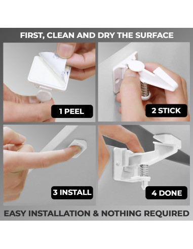 Cerraduras a Prueba de Niños Family Care - Paquete de 12