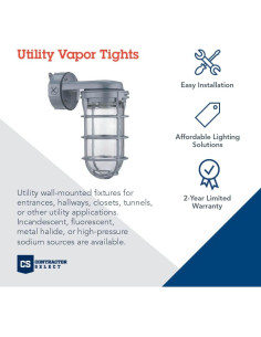 Lámpara de pared Lithonia Lighting VW150I M12 150W Gris 2