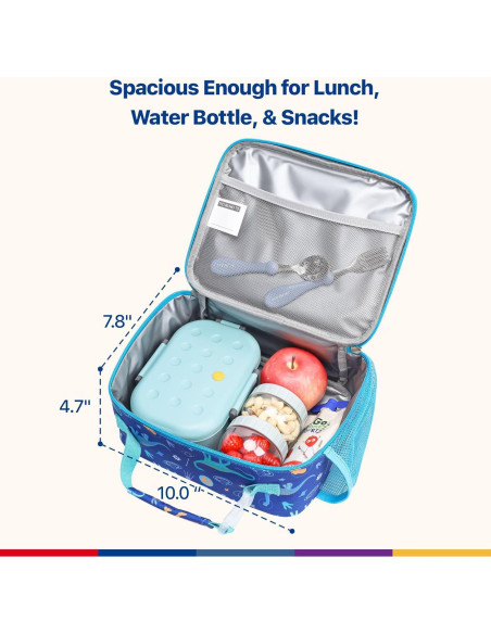 Bolsa de Almuerzo Aislada Bagseri para Niños - Dinosaurio