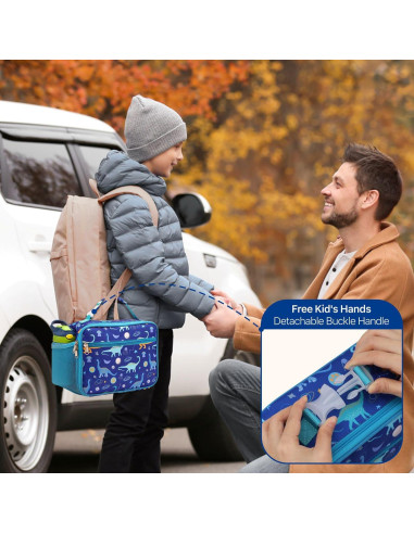 Bolsa de Almuerzo Aislada Bagseri para Niños - Dinosaurio