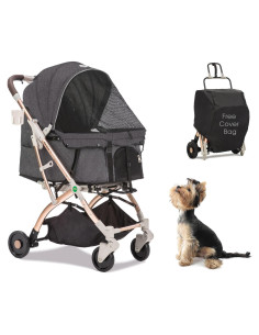 Carrito de Paseo para Mascotas HPZ Pet Rover Lite - Gris 2 Generación