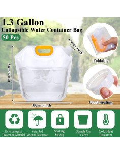 Bolsa Colapsable Jingmore 5L Transparente para Camping 2