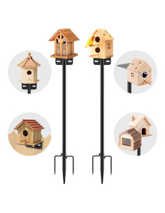 Postes Ajustables para Comederos de Aves AHRLHR - 2 Unidades 203 cm