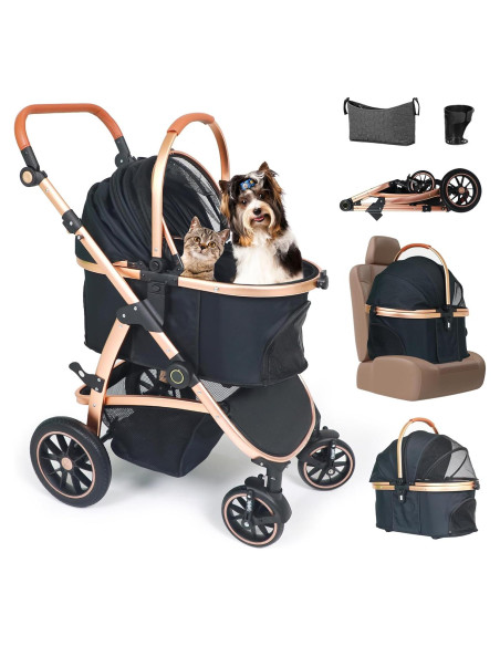 Carrito para Mascotas Neatki 3 en 1 hasta 25 kg Plegable