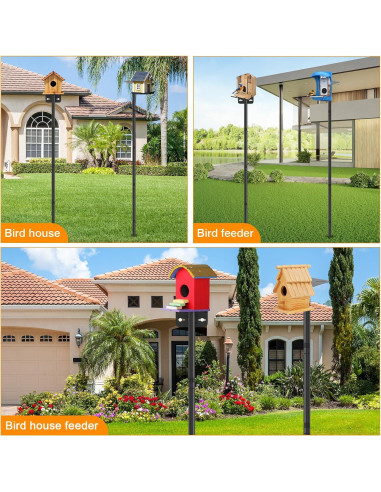 Postes Ajustables para Comederos de Aves AHRLHR - 2 Unidades 203 cm