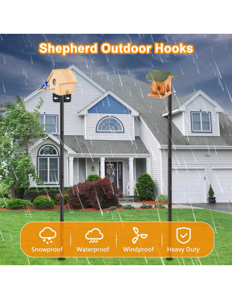 Postes Ajustables para Comederos de Aves AHRLHR - 2 Unidades 203 cm