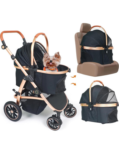 Carrito para Mascotas Neatki 3 en 1 hasta 25 kg Plegable