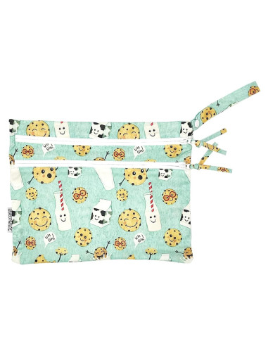 BapronBaby Bolsa Húmeda y Seca Cookies & Leche - 28x23cm