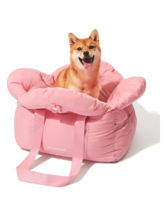 Asiento de Coche para Perros VETRESKA Rosa 48x48 cm