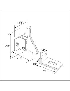 Paquete de 10 Cerraduras Elbow Rok para Puertas y Ventanas 2