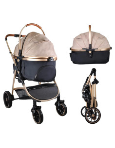 Carrito Multifuncional LUCKYERMORE para Mascotas 15 kg