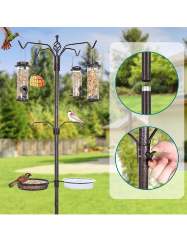Kit de Estación de Alimentación de Aves YINGYM 238.76 cm 6 Ganchos
