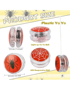 Paquete de 30 Yo-Yos LED Drayear para Niños - Araña 2