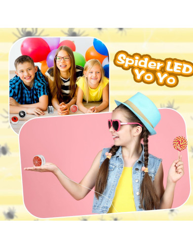 Paquete de 30 Yo-Yos LED Drayear para Niños - Araña
