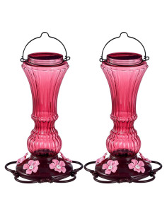 Comedero para Colibríes Beserie 20 oz Rojo 2 Pack