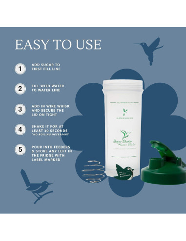 Botella Mezcladora de Néctar para Colibrí The Best Nest 113g