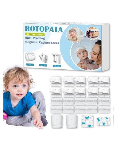 Cerraduras Magnéticas para Armarios Bebés Shaoguang - 10 Pzas