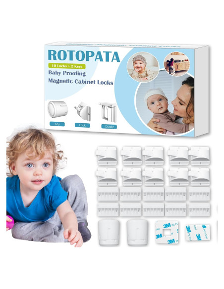 Cerraduras Magnéticas para Armarios Bebés Shaoguang - 10 Pzas