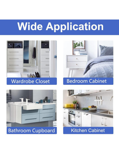 Cerraduras Magnéticas para Armarios Bebés Shaoguang - 10 Pzas