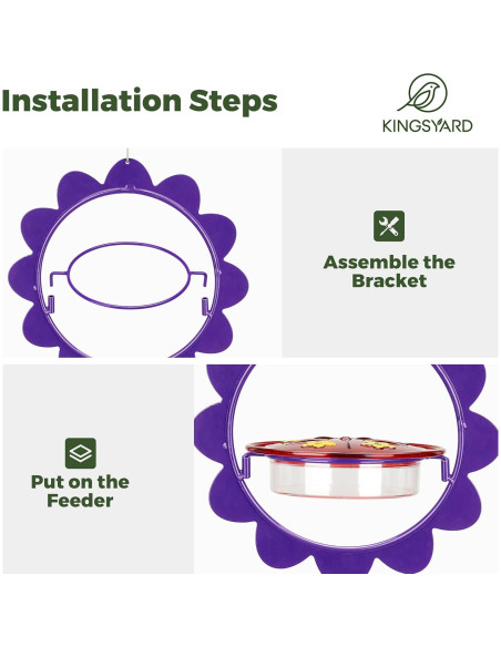 Alimentador de Colibrí Kingsyard 8 Oz con Moat Antihormigas